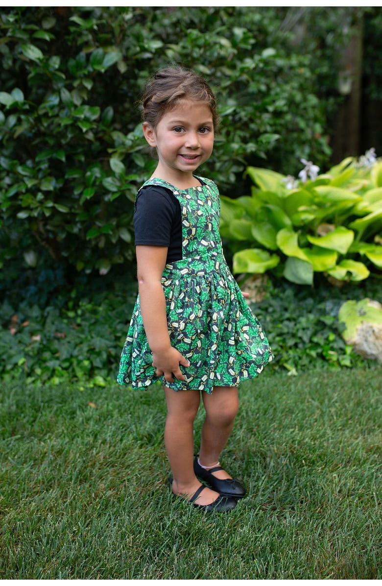 WORTHY THREADS Pinafore Dress, Alternate, color, Green