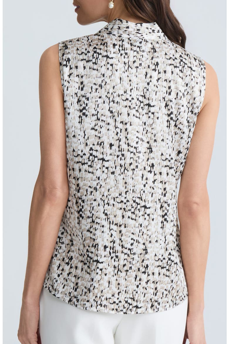 Pleated Sleeveless Top, Alternate, color, SUMMER STRAW MULTI