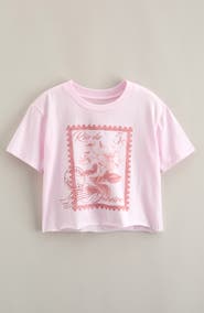 Treasure & Bond Kids' Crop Cotton Graphic T-Shirt