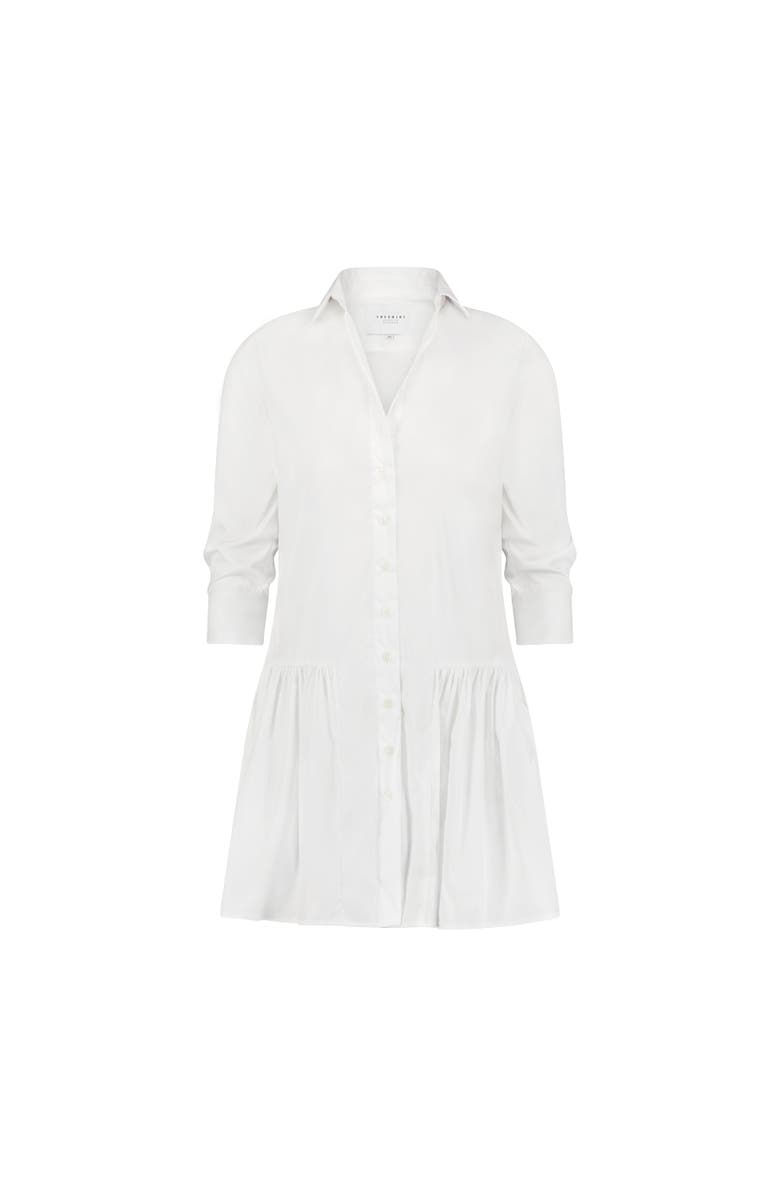 The Shirt by Rochelle Behrens The Drop Waist Shirt Dress, Alternate, color, White