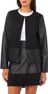 Vince Camuto Faux Suede & Faux Leather Jacket