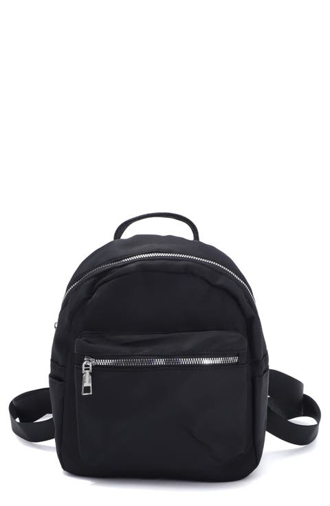 Black Sporty Small Backpack