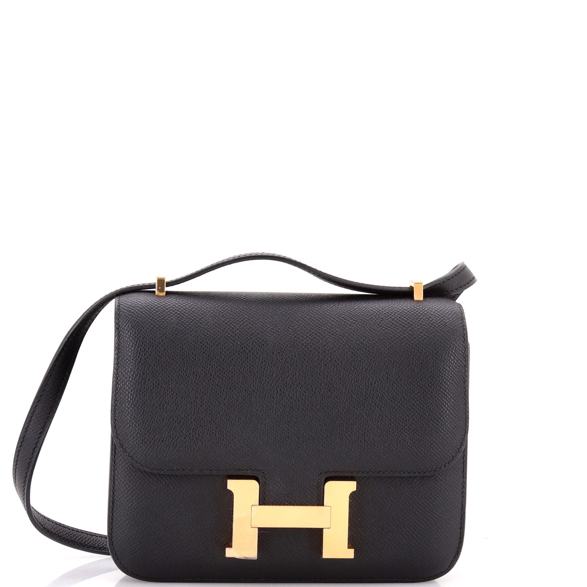 Pre-Owned Hermes Constance NM Bag Epsom 18, Main, color, Noir