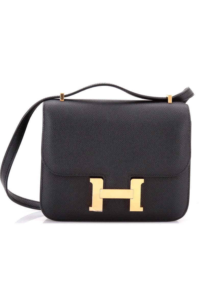 Pre-Owned Hermes Constance NM Bag Epsom 18, Main, color, Noir