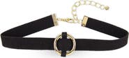 SAACHI O-Ring Leather Choker Necklace