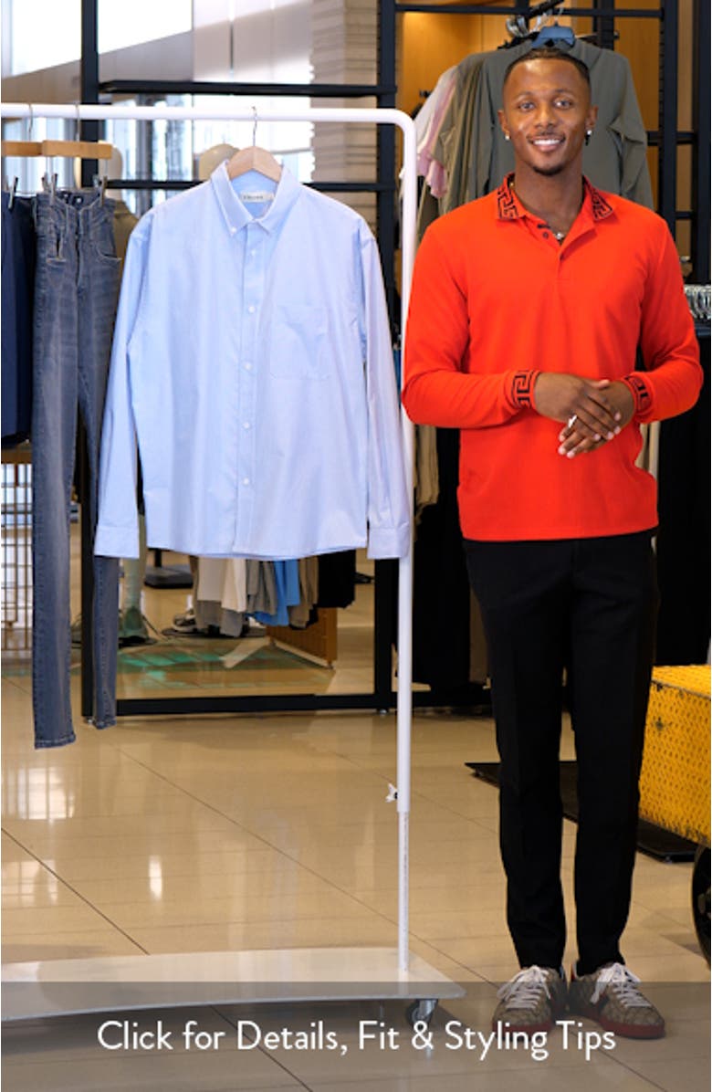 Stripe Cotton Button-Down Oxford Shirt, sales video thumbnail