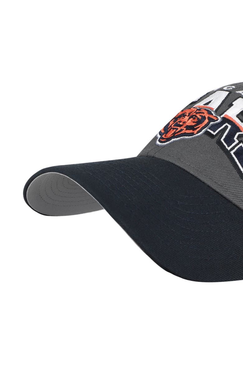 Men's '47 Charcoal Chicago Bears Split Block MVP Adjustable Hat, Alternate, color, Charcoal