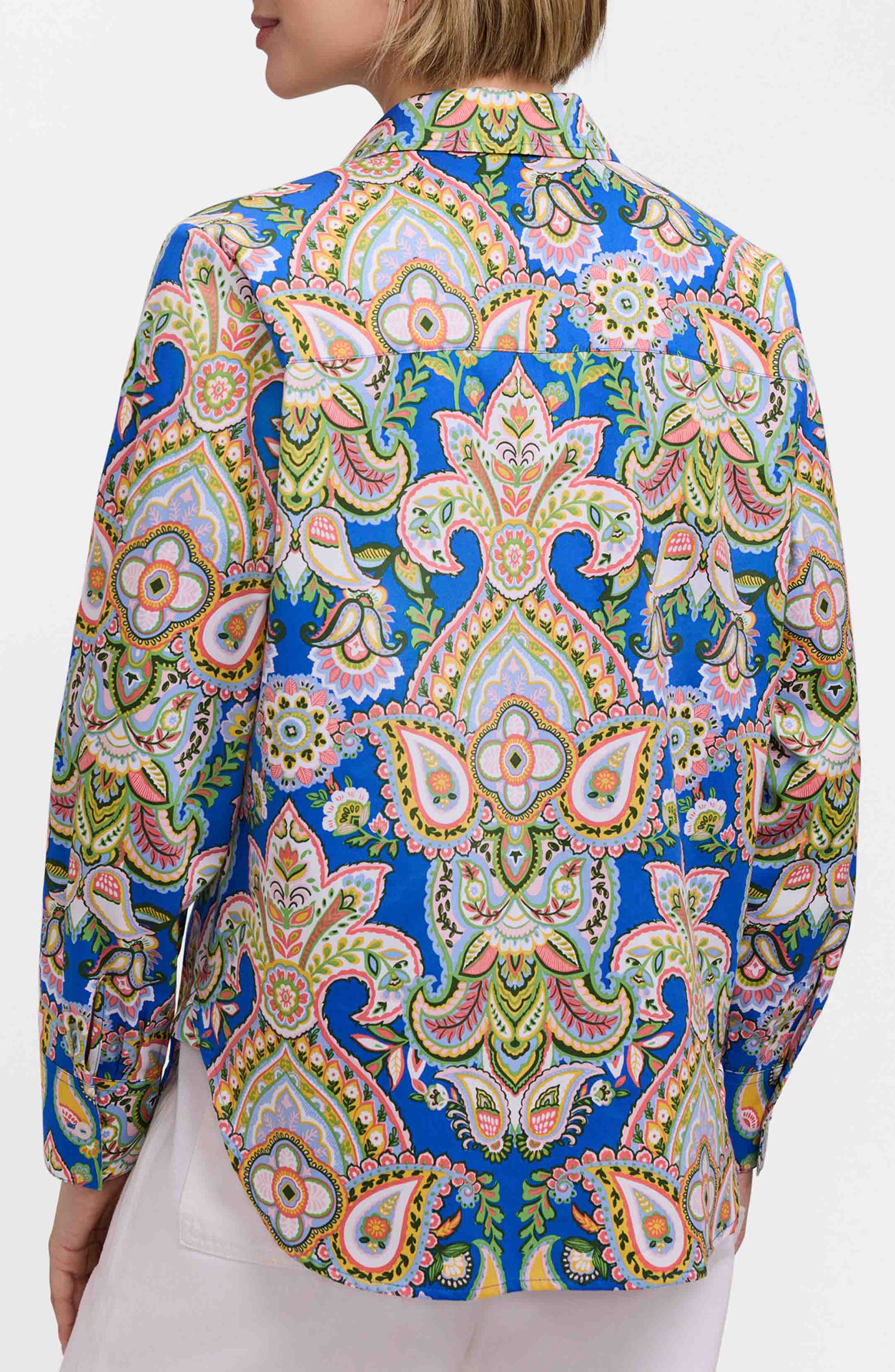 Meghan Garden Paisley Button-Up Shirt - image 2
