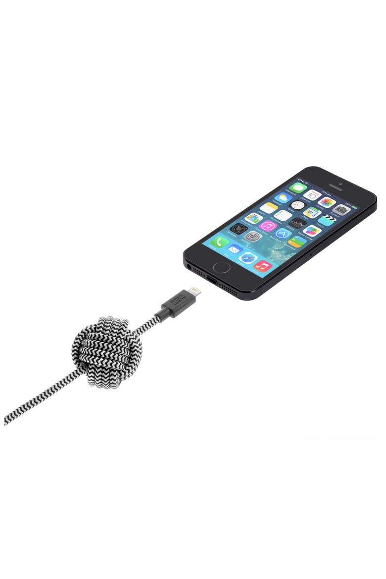 Night Lightning to USB Charging Cable, Alternate, color, ZEBRA