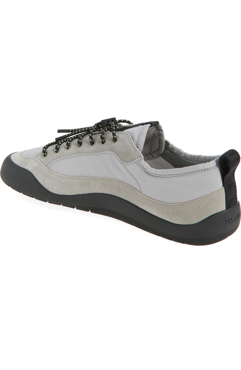 Prada Spitroc Mixed Media Low Top Sneaker, Alternate, color, Nube