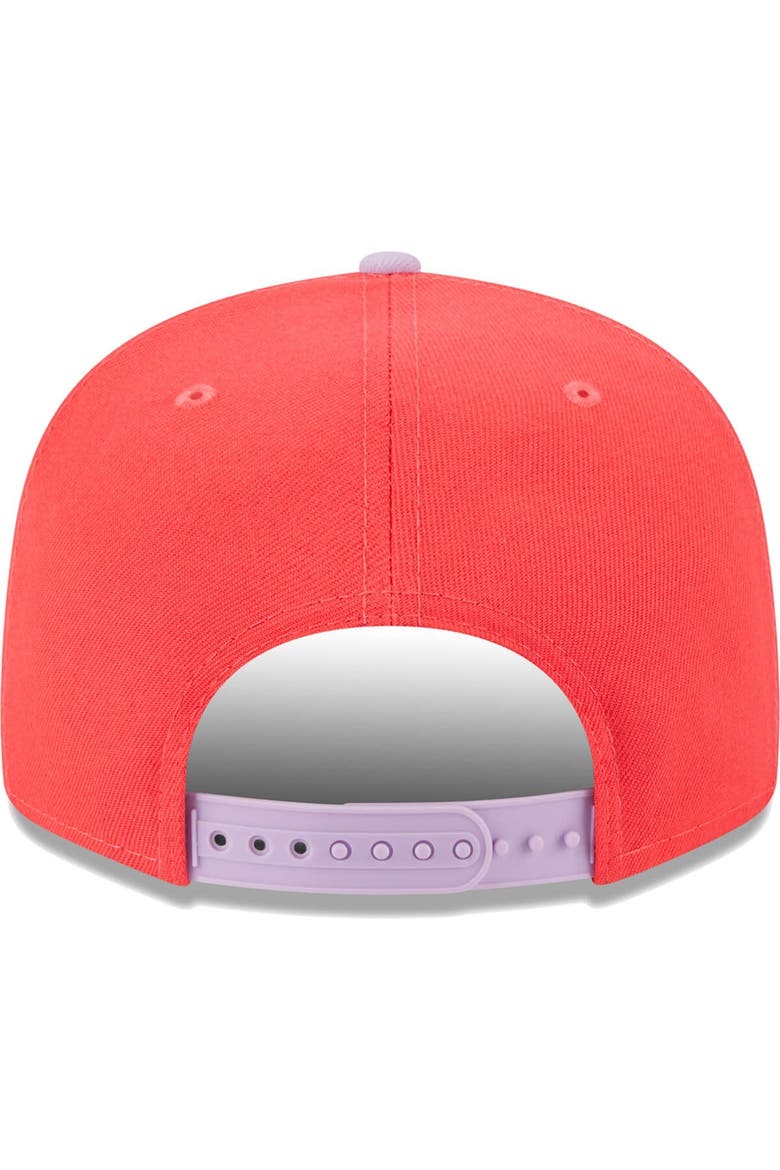 Men's New Era Red/Lavender San Francisco 49ers Two-Tone Color Pack 9FIFTY Snapback Hat, Alternate, color, Red