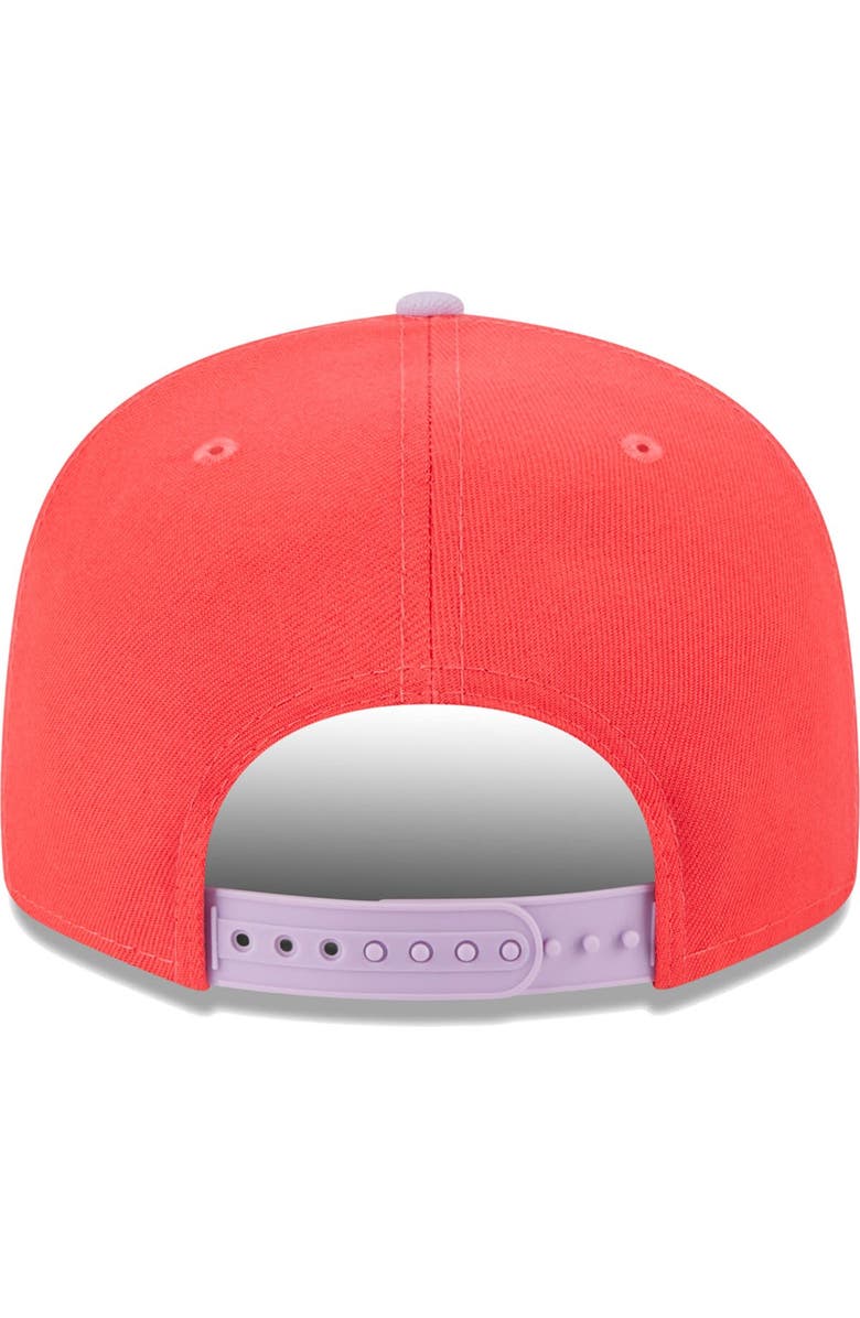 New Era Men's New Era Red/Lavender San Francisco 49ers Two-Tone Color Pack 9FIFTY Snapback Hat, Alternate, color, Red
