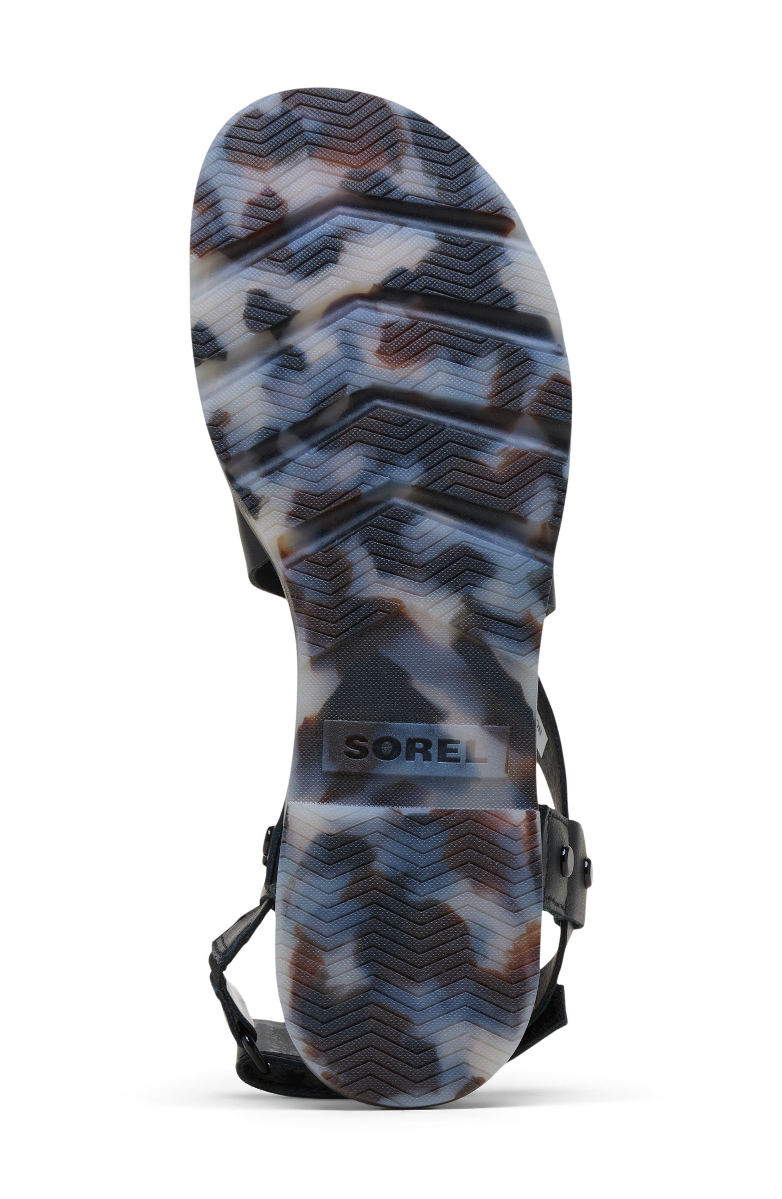 SOREL Ella III Crisscross Sandal, Alternate, color, Black/ Dark Graphite