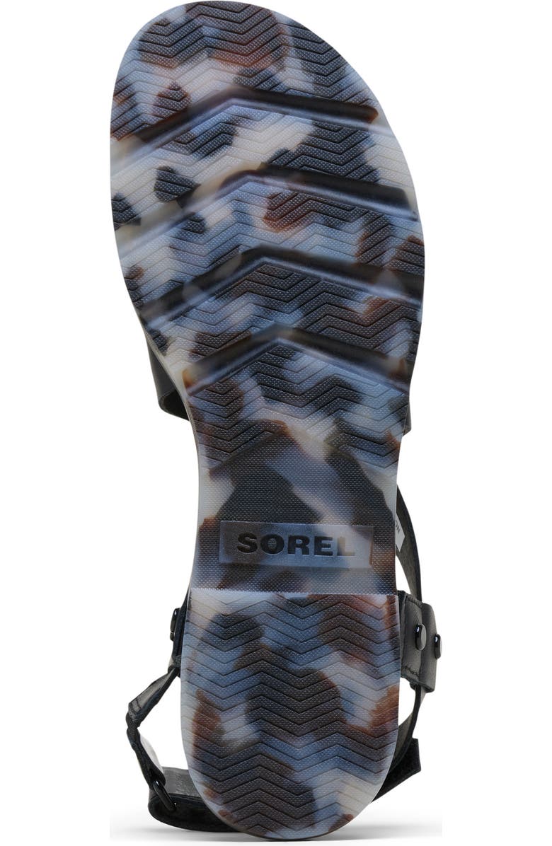 SOREL Ella III Crisscross Sandal, Alternate, color, Black/ Dark Graphite