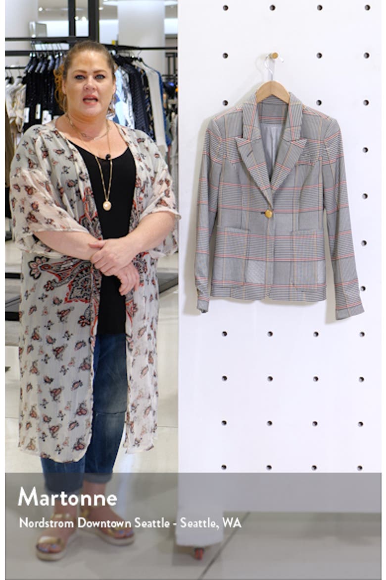 Peak Lapel Plaid Blazer video