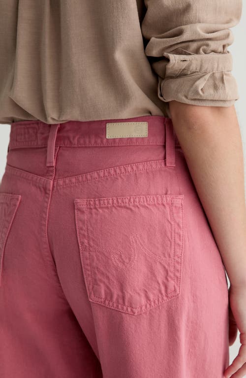 Ag Hattie Raw Hem High Waist Crop Barrel Jeans
