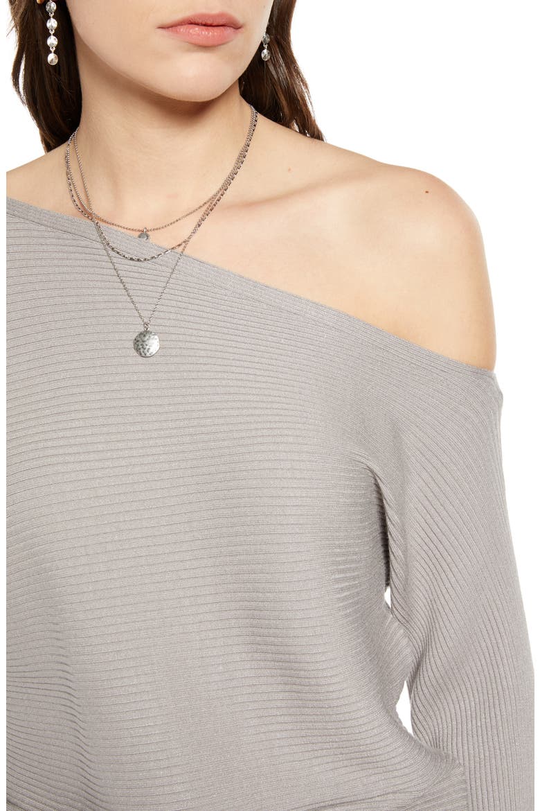One-Shoulder Pullover, Alternate, color, GREY OPAL