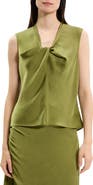 Theory Twist Neck Sleeveless Top