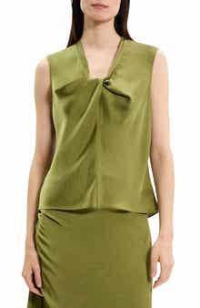 Theory Twist Neck Sleeveless Top