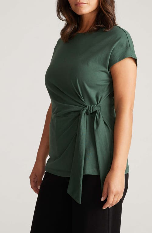 Universal Standard Crescent Side Tie Top In Green