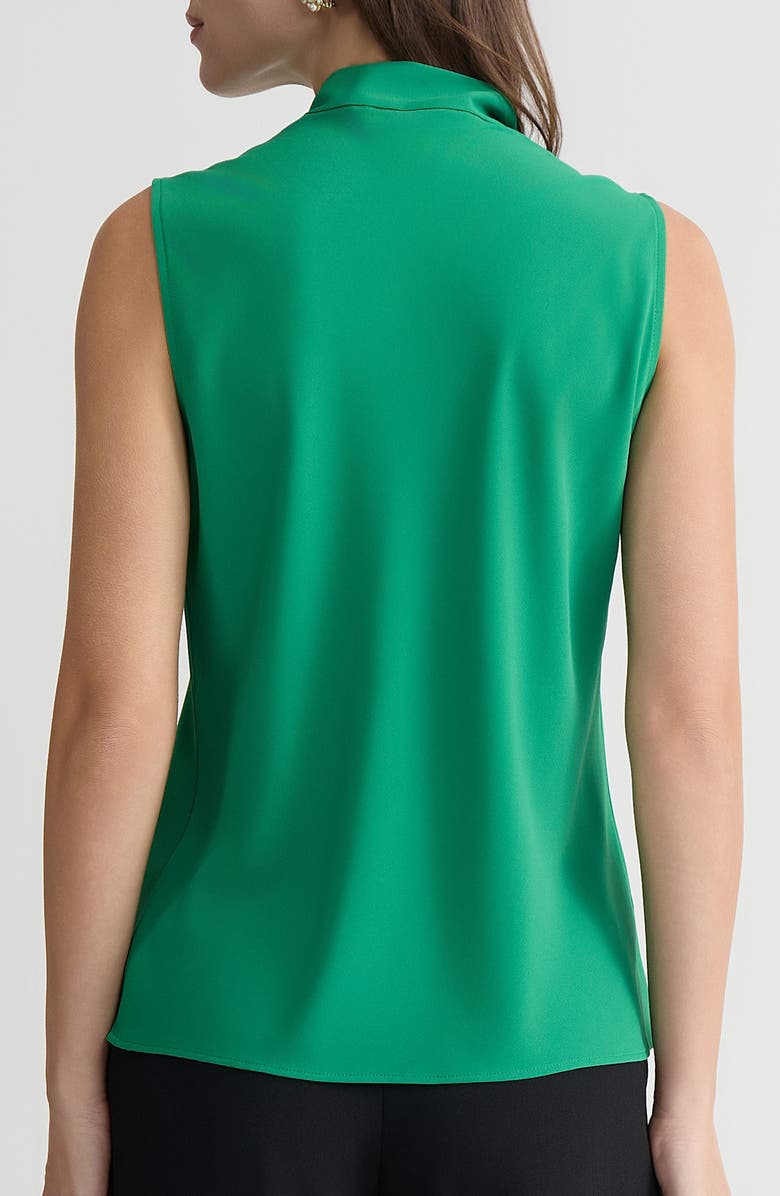 KASPER Sleeveless Tie Front Top, Alternate, color, Lush Green