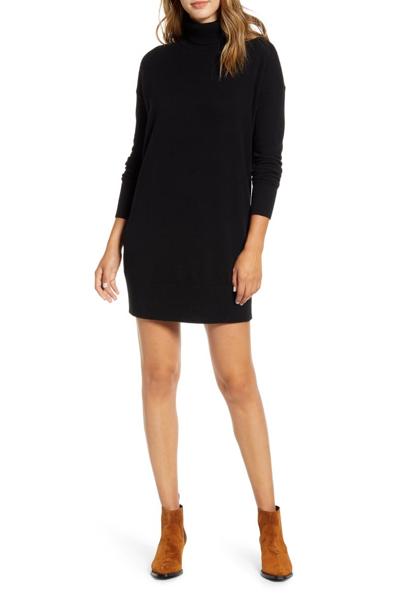 Everlane The Cashmere Turtleneck Sweater Dress, Alternate, color, 