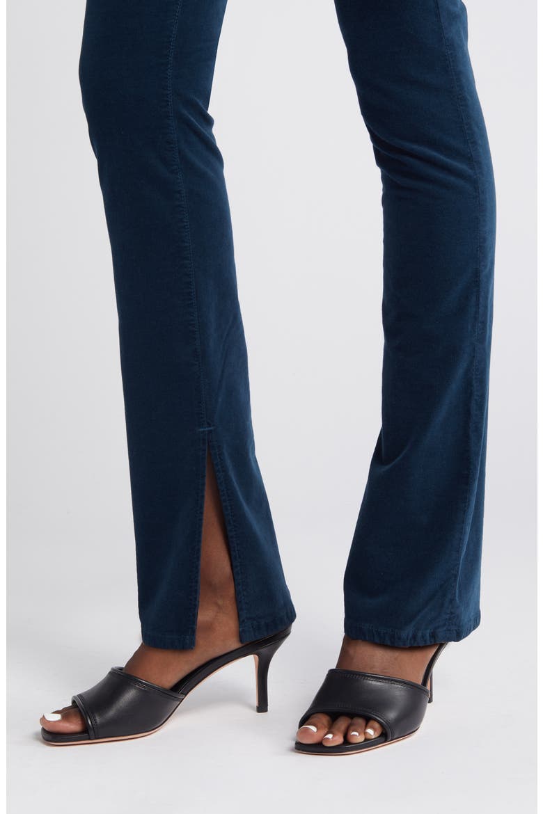 Mari High Waist Slim Straight Leg Velvet Jeans, Alternate, color, ATLANTIC NIGHT