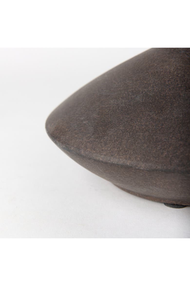 Rylee Ceramic Vase, Alternate, color, Brown