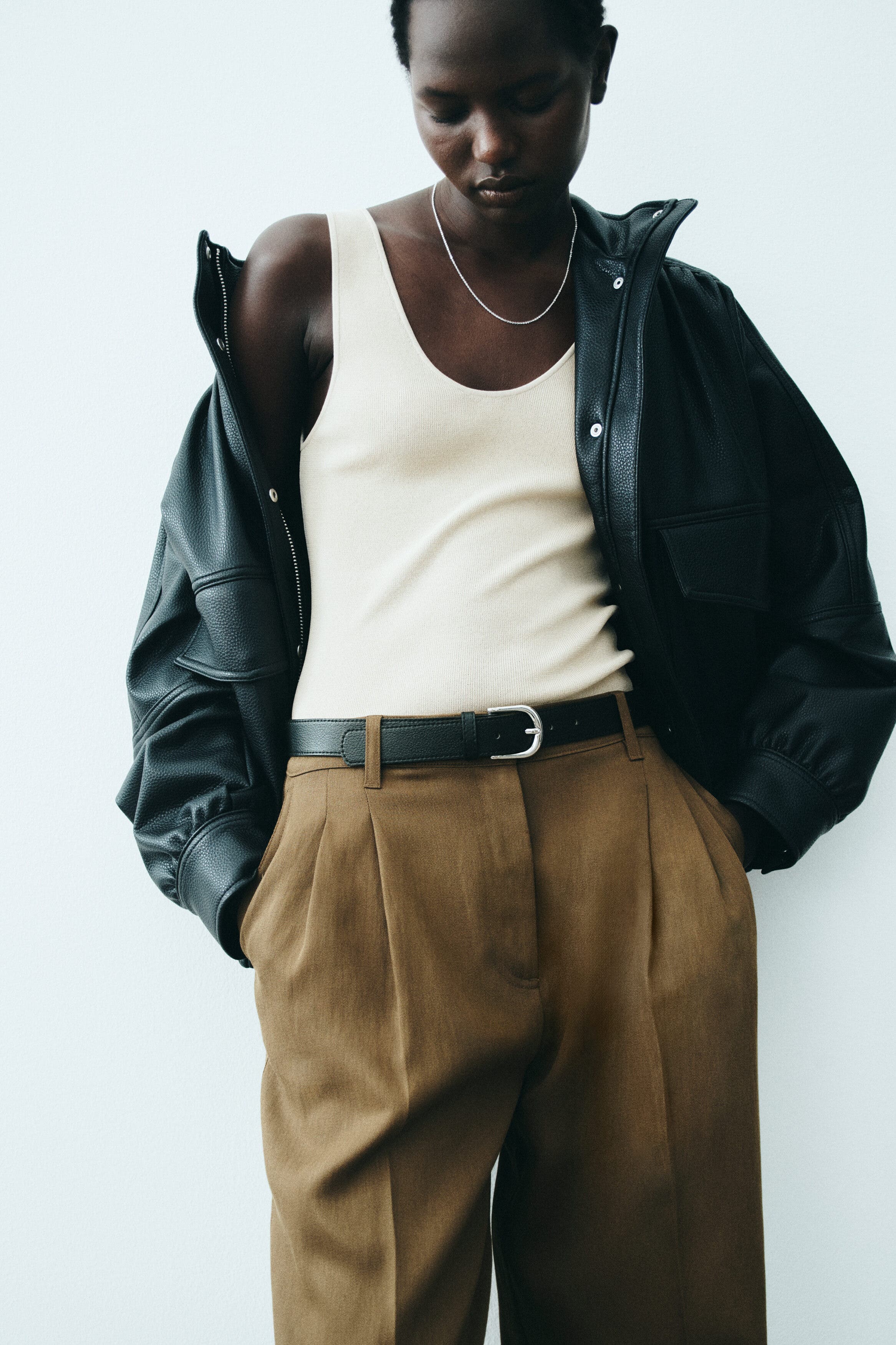 Linen-blend Tailored Trousers - image 2