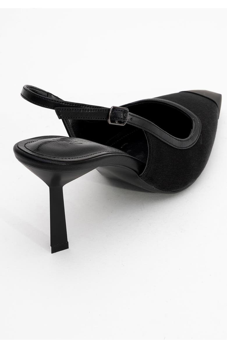 Prologue Shoes Alive Satin Pointed Toe Pump, Alternate, color, Black Satin