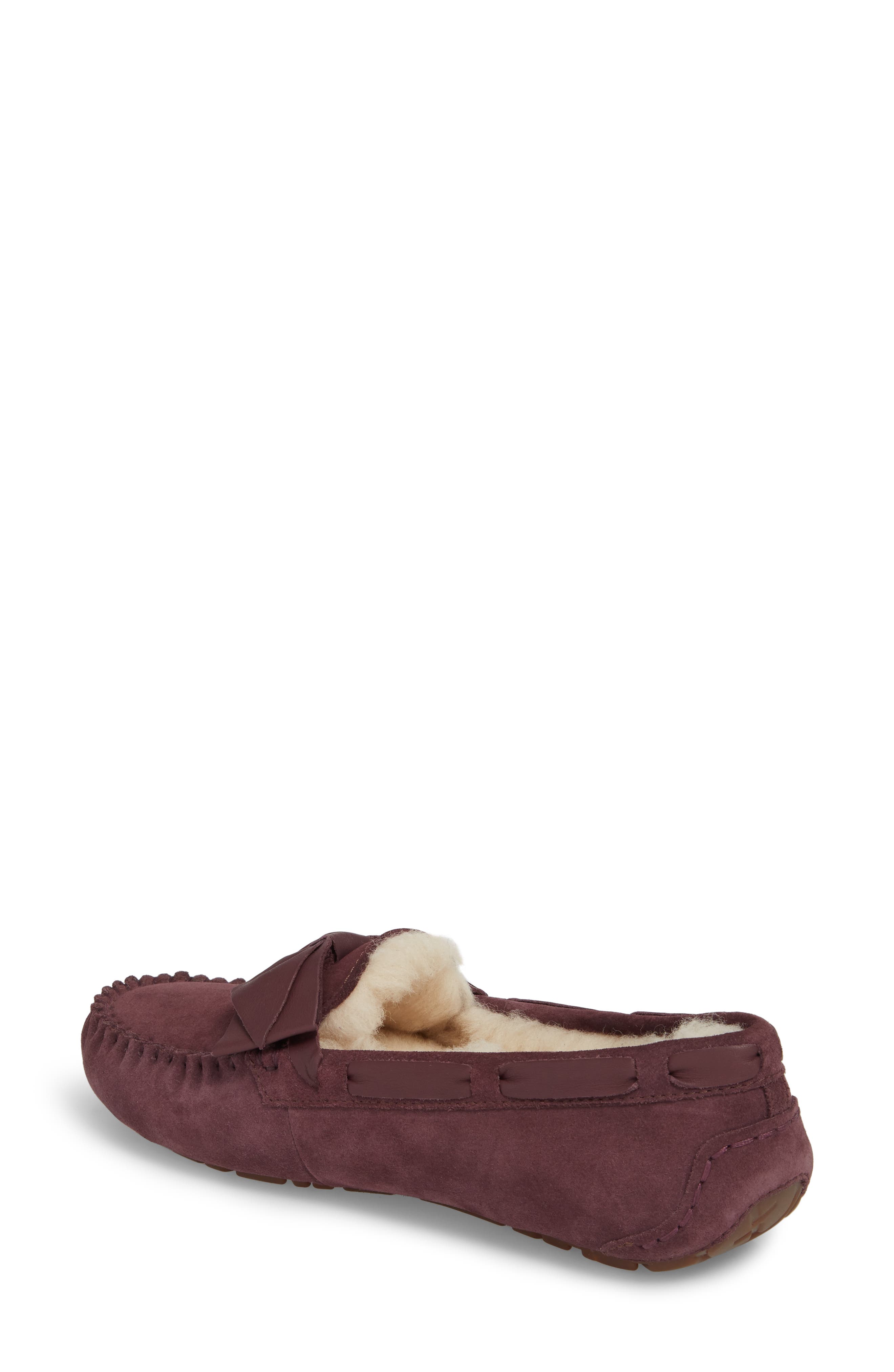 Dakota Bow Slipper, Alternate, color, PORT SUEDE