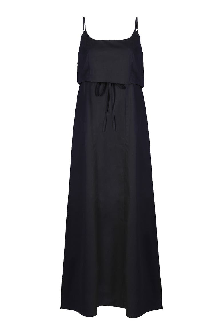 Strappy Maxi Dress, Alternate, color, Black