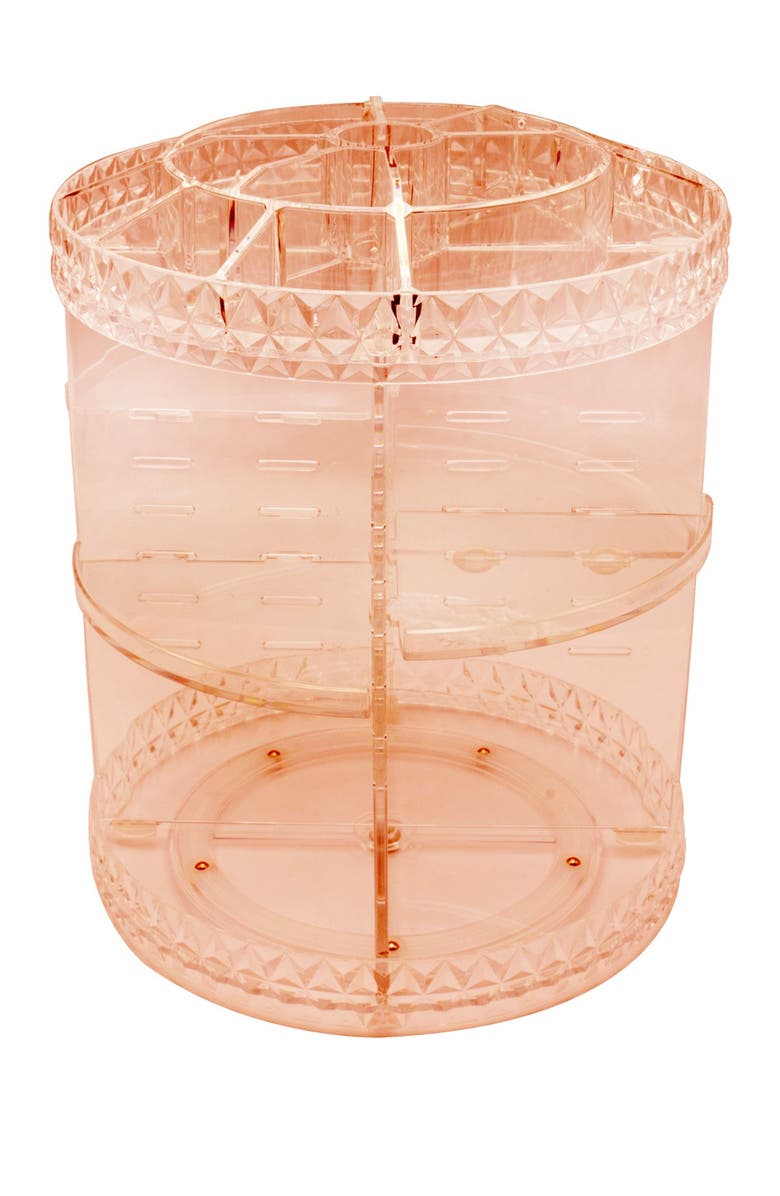 SORBUS Pink Rotating Makeup Organizer, Main, color, 