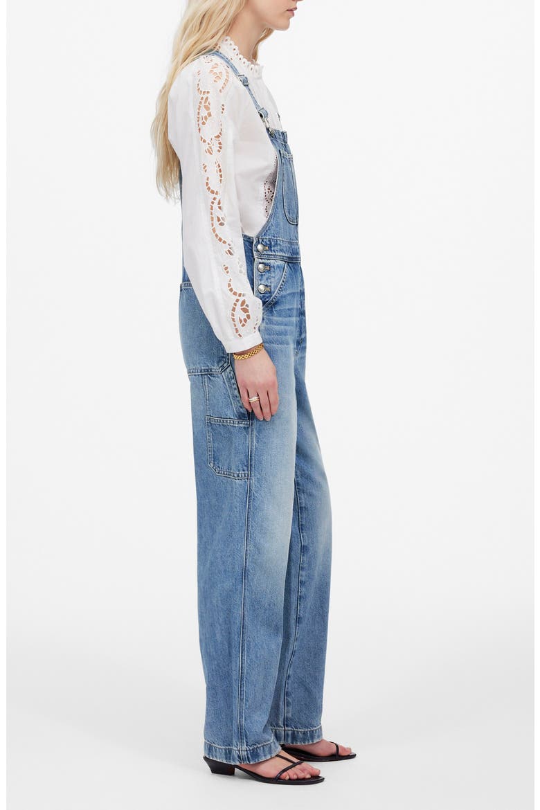 Relaxed Denim Carpenter Overalls, Alternate, color, LEWISBURG WASH