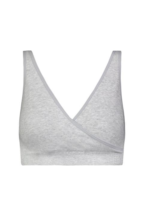 Cotton Stretch Rib U-Back Bralette Sports Bra