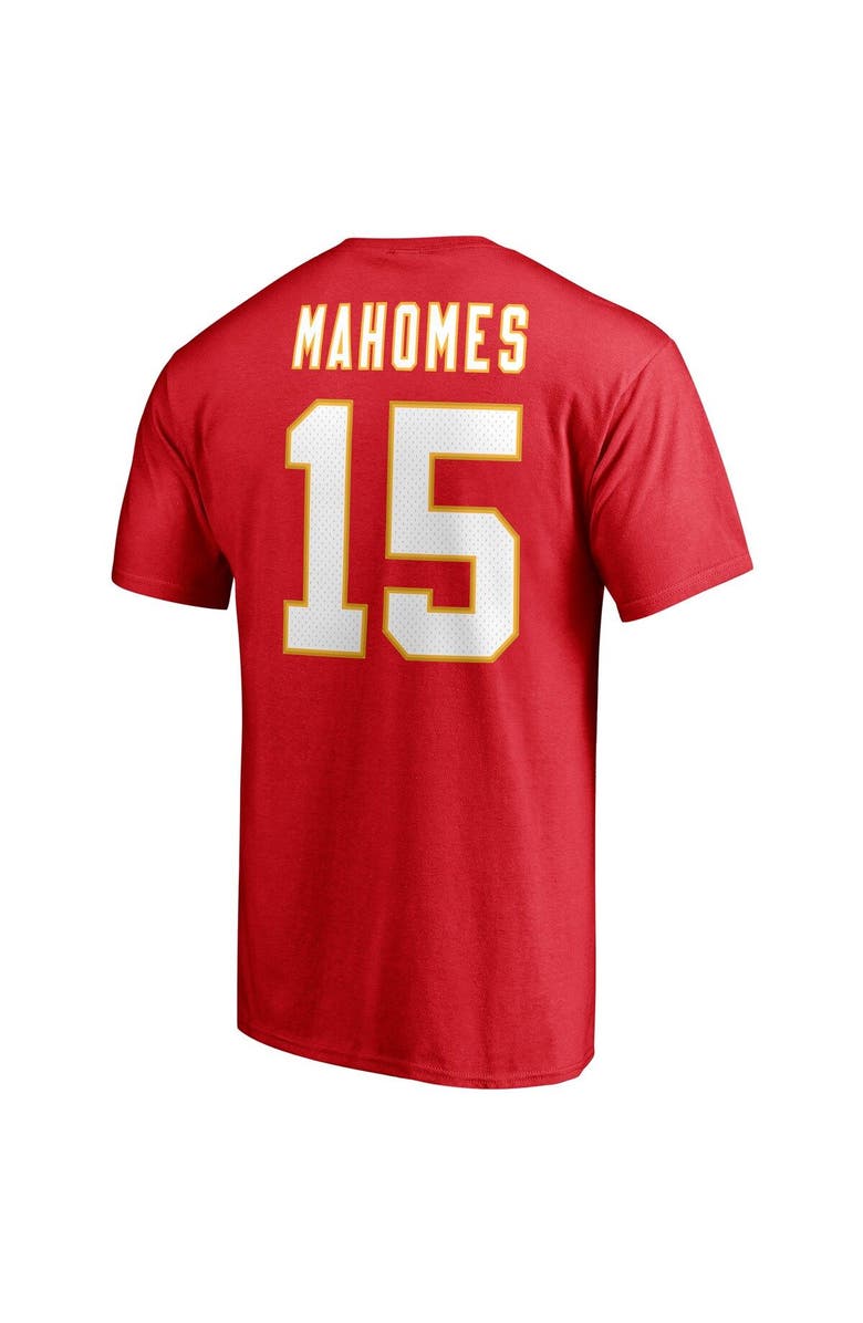 FANATICS Men's Fanatics Branded Patrick Mahomes Red Kansas City Chiefs Player Icon Name & Number T-Shirt, Alternate, color, 