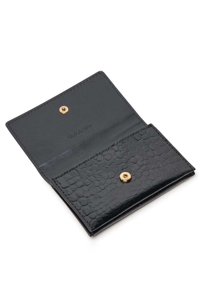 Dolce Vita Croc Embossed Card Case, Alternate, color, 