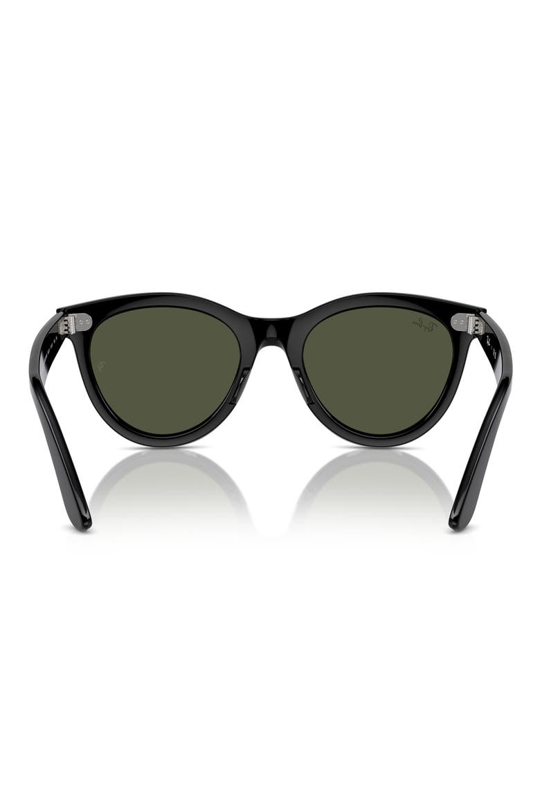 Wayfarer Way 54mm Oval Sunglasses, Alternate, color, BLACK
