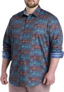 Robert Graham DXL Big & Tall Bandana Sport Shirt