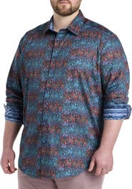 Robert Graham DXL Big & Tall Bandana Sport Shirt