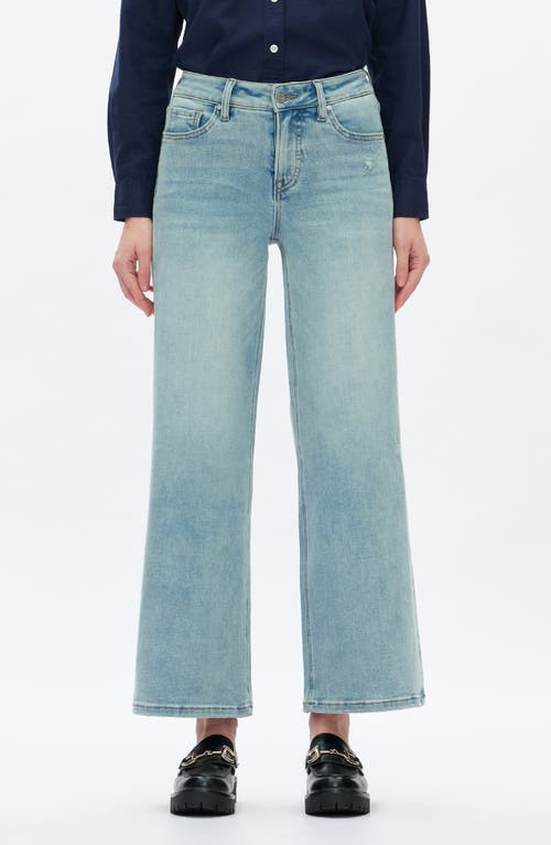 Bayeas Lisa Ankle Wide Leg Jeans In Animal Print