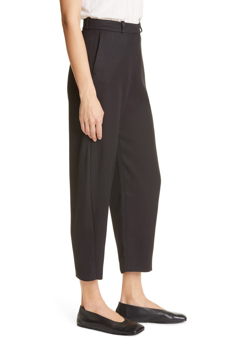 Totême Twisted Seam Trousers, Alternate, color, BLACK