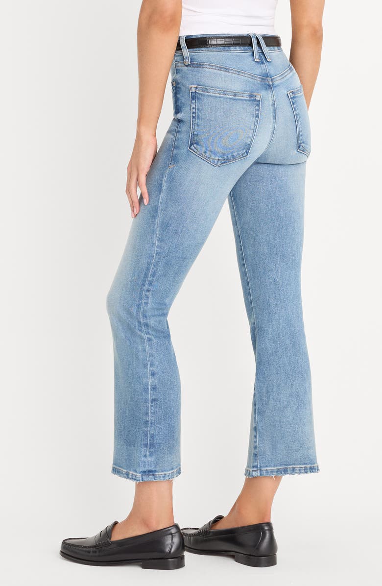 Good American Good Legs Crop Mini Bootcut Jeans, Alternate, color, Indigo1293