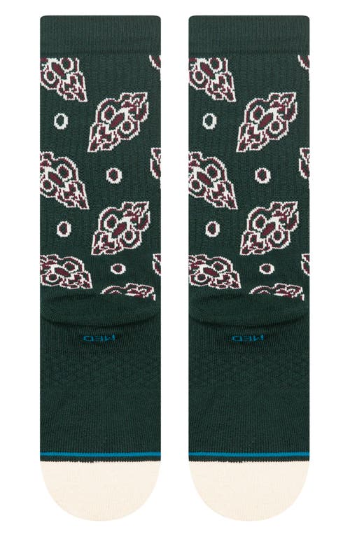 Stance Pine Brocade Crew Socks In Green