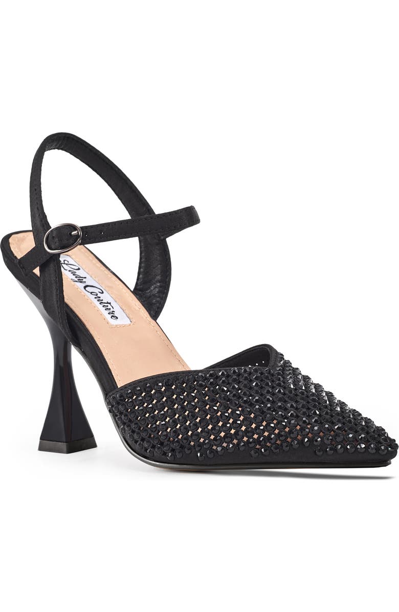 LADY COUTURE Tango Crystal Embellished Pump, Main, color, Black
