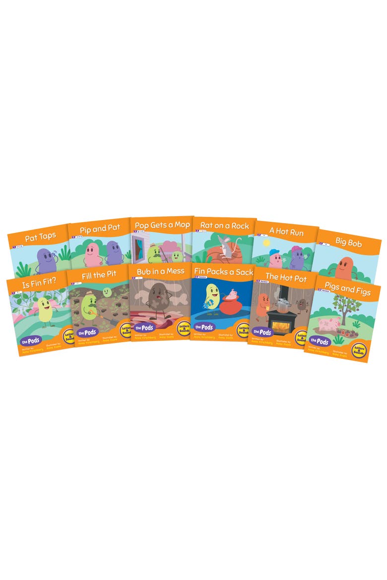 Decodable Readers The Pods Phase 2 Letter Sounds, Alternate, color, Multicolored