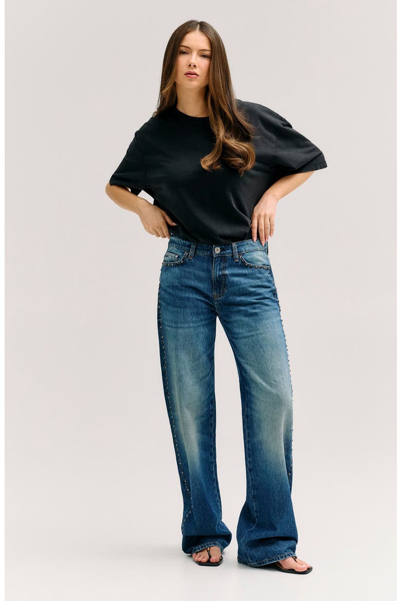 Slouchy Straight Leg Jeans, Alternate, color, BUDD-OPEN