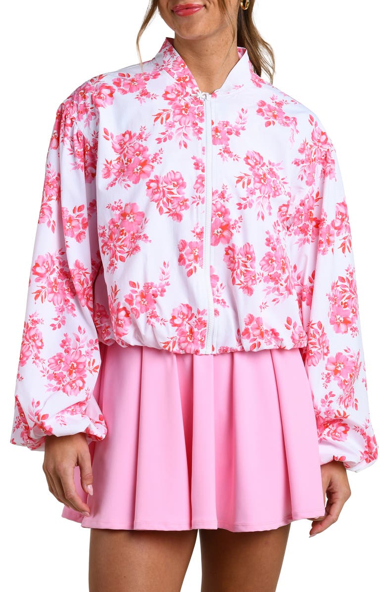 La Blanca Rally Rose Full-Zip Jacket, Alternate, color, White