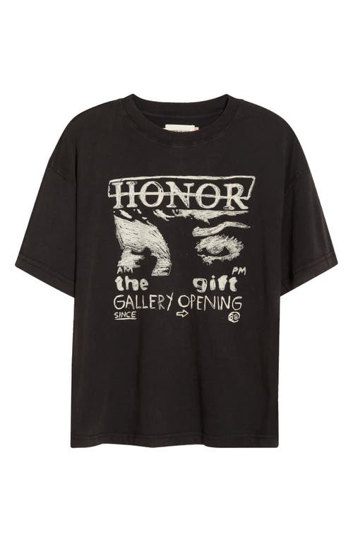 Honor The Gift Art That Reflects Graphic T-shirt In Black
