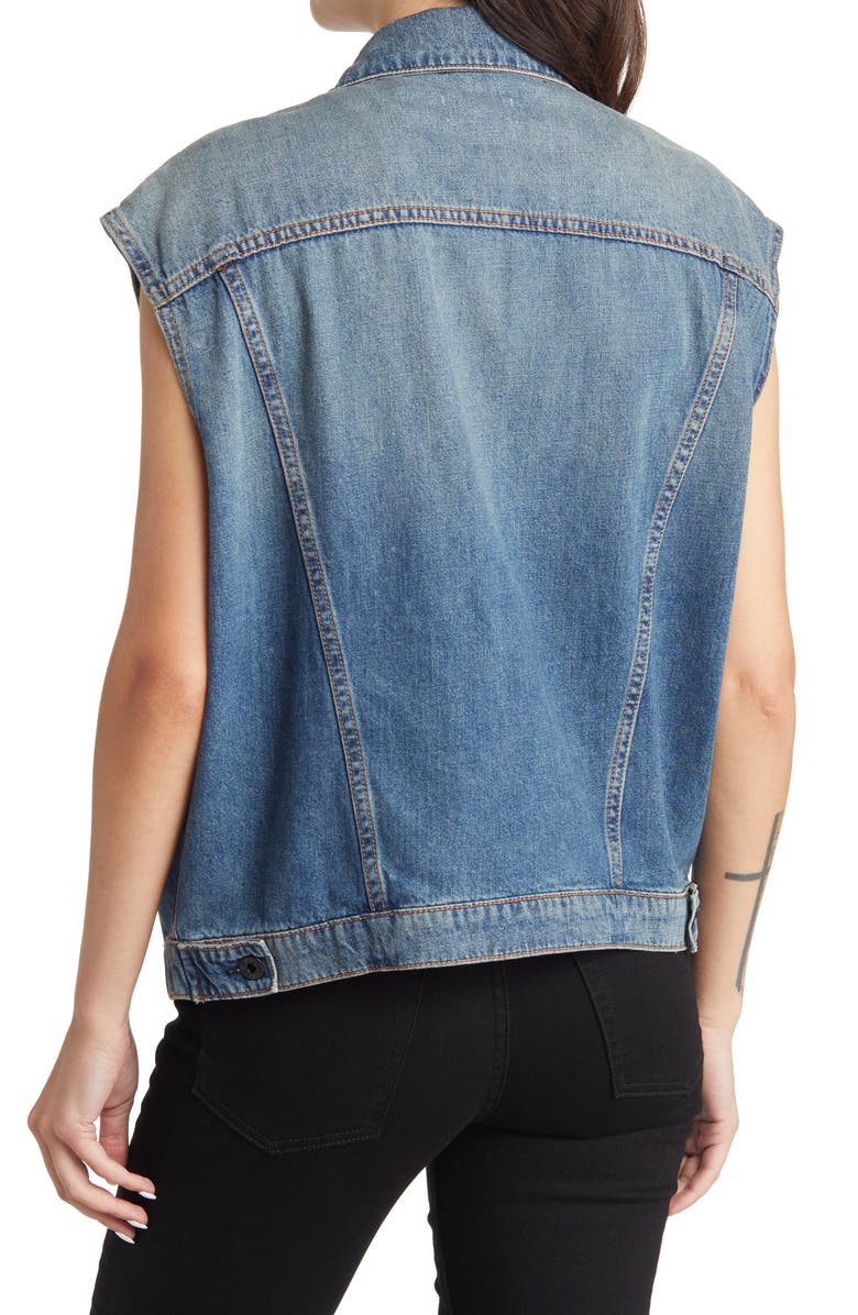 ASKK NY Oversize Denim Vest, Alternate, color,